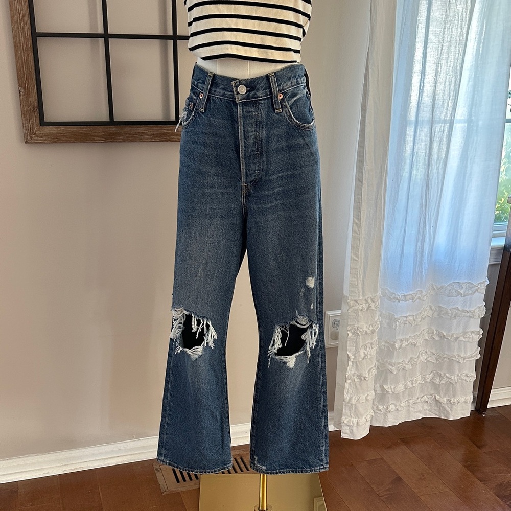 Levi's Ribcage Straight Ankle Distressed